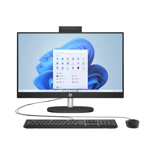 HP All-in-One 24-cr0300nh 23,8" i3-1315U 8 Go 512 Go noir (B59U8EA) — vue de face — YouShop DZ