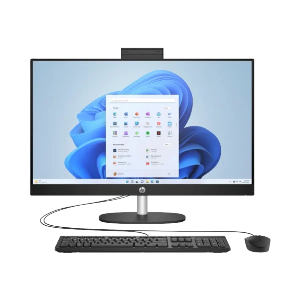 HP All-in-One 27-cr0086nh 27" i7-1355U 8 Go 512 Go noir (91H75EA) HP All-in-One 27-cr0086nh 27" i7-1355U 8 Go 512 Go noir (91H75EA) — vue de face — YouShop DZ