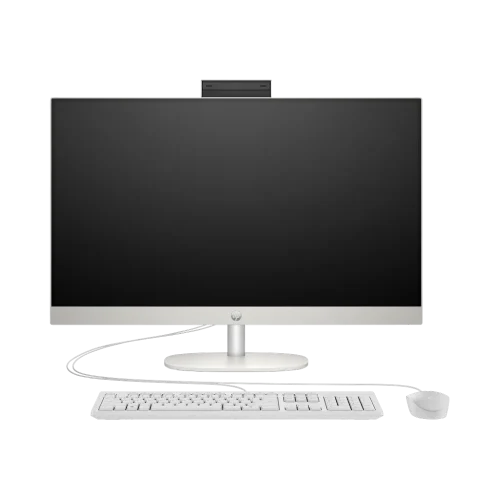 HP All-in-One 27-cr0154nh 27" tactile i7-1355U 8 Go 512 Go blanc (A99BMEA) — vue de face — YouShop DZ