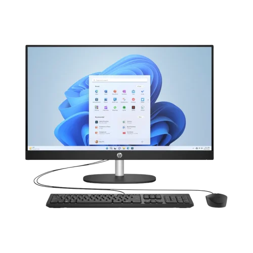 HP All-in-One 27-cr0155nh 27" tactile i7-1355U 8 Go 512 Go noir (A99BNEA) — vue de face — YouShop DZ