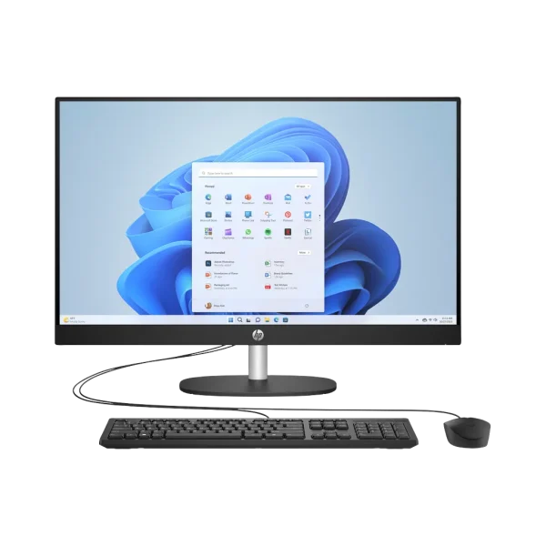 HP All-in-One 27-cr0155nh 27" tactile i7-1355U 8 Go 512 Go noir (A99BNEA) HP All-in-One 27-cr0155nh 27" tactile i7-1355U 8 Go 512 Go noir (A99BNEA) — vue de face — YouShop DZ