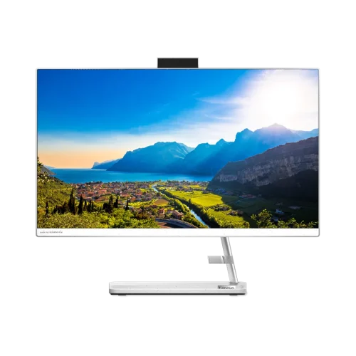 Lenovo IdeaCentre AIO 3 24ITL6 23,8" tactile i7-1165G7 8 Go 1 To HDD MX450 blanc (F0G00096AX) Lenovo IdeaCentre AIO 3 24ITL6 23,8" tactile i7-1165G7 8 Go 1 To HDD MX450 blanc (F0G00096AX) — vue de face — YouShop DZ