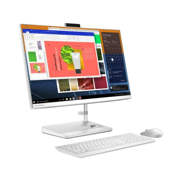 Lenovo IdeaCentre AIO 3 24ITL6 23,8" tactile i7-1165G7 8 Go 1 To HDD MX450 blanc (F0G00096AX) — vue complémentaire — YouShop DZ