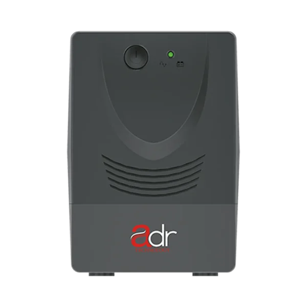 Onduleur ADR ADR200 650 VA / 390 W Line Interactive 4 sorties Onduleur ADR ADR200 650 VA / 390 W Line Interactive 4 sorties — vue de face — YouShop DZ