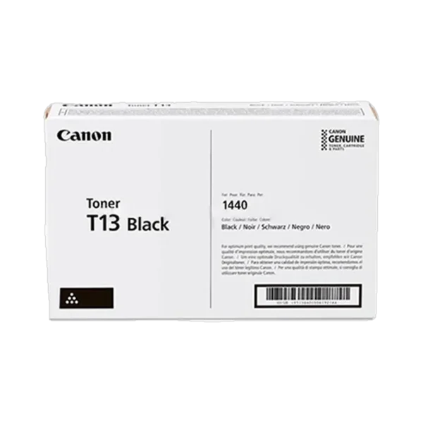 Toner Canon Original T13 noir pour i-SENSYS X 1440 (5640C006) Toner Canon Original T13 noir pour i-SENSYS X 1440 (5640C006) — vue de face — YouShop DZ