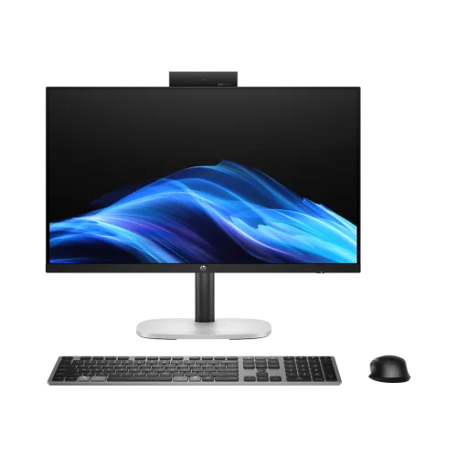 All-in-One HP ProStudio 4 G1i Core Ultra 7 265T 12 Go DDR5 512 Go SSD 23,8" FHD (DM7W5ES) — vue de face — YouShop DZ