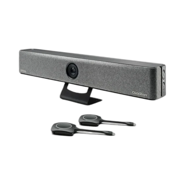 Barco ClickShare Bar Pro — Barre de visioconférence 4K sans fil tout-en-un, 2 boutons Barco ClickShare Bar Pro — Barre de visioconférence 4K sans fil tout-en-un, 2 boutons — vue complémentaire — YouShop DZ