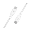 Belkin BOOST CHARGE Câble USB-C vers USB-C 3 m tressé blanc 100 W (CAB014bt3MWH) Belkin BOOST CHARGE Câble USB-C vers USB-C 3 m tressé blanc 100 W (CAB014bt3MWH) — vue complémentaire — YouShop DZ