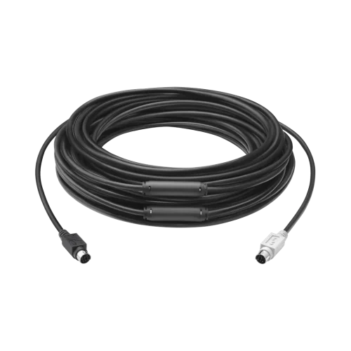 Câble d'extension Logitech GROUP 15 m Mini-DIN plénum (939-001490) Câble d'extension Logitech GROUP 15 m Mini-DIN plénum (939-001490) — vue de face — YouShop DZ