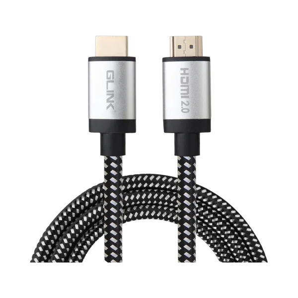 Câble GLINK HDMI 2.0 4K Premium 18 Gbps High Speed 3 m Câble GLINK HDMI 2.0 4K Premium 18 Gbps High Speed 3 m — vue de face — YouShop DZ
