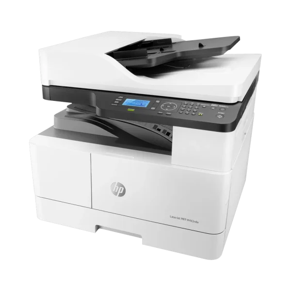 Imprimante multifonction laser monochrome A3 HP LaserJet MFP M443nda (8AF72A) Imprimante multifonction laser monochrome A3 HP LaserJet MFP M443nda (8AF72A) — vue complémentaire — YouShop DZ