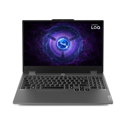 Laptop Lenovo LOQ 15IRX9 Core i7-13645HX 16 Go 512 Go SSD RTX 4050 15.6" FHD 144 Hz (83DV01HWFE) — vue de face — YouShop DZ Laptop Lenovo LOQ 15IRX9 Core i7-13645HX 16 Go 512 Go SSD RTX 4050 15.6" FHD 144 Hz (83DV01HWFE) — vue de face — YouShop DZ