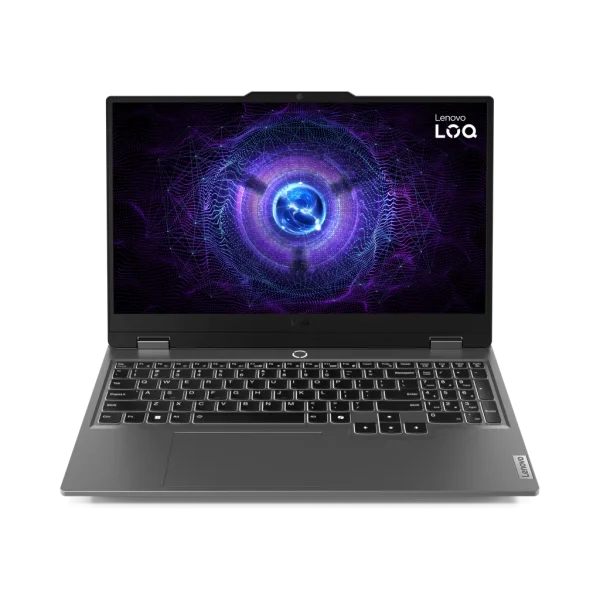 Laptop Lenovo LOQ 15IRX9 Core i7-13645HX 16 Go 512 Go SSD RTX 4050 15.6" FHD 144 Hz (83DV01HWFE) — vue de face — YouShop DZ Laptop Lenovo LOQ 15IRX9 Core i7-13645HX 16 Go 512 Go SSD RTX 4050 15.6" FHD 144 Hz (83DV01HWFE) — vue de face — YouShop DZ