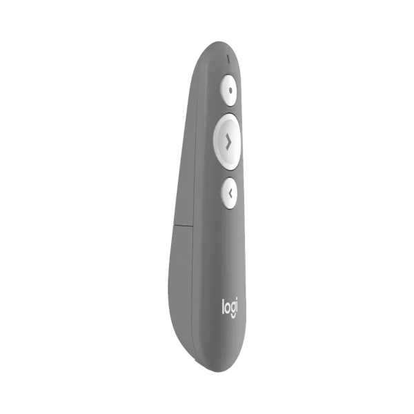 Logitech R500s Télécommande de présentation laser Bluetooth / USB gris moyen (910-006520) Logitech R500s Télécommande de présentation laser Bluetooth / USB gris moyen (910-006520) — vue de face — YouShop DZ
