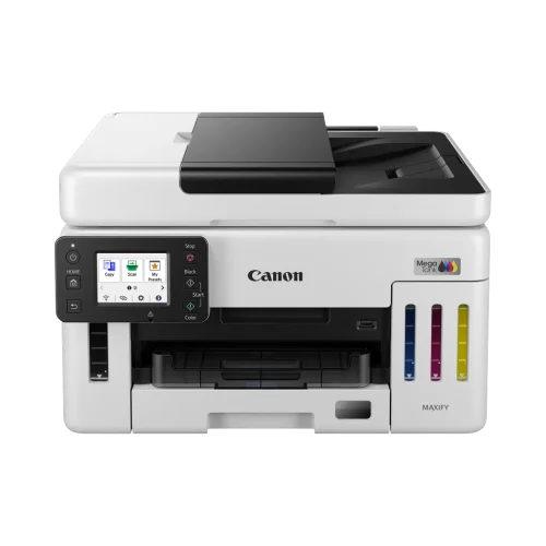 Multifonction Canon MAXIFY GX6140 jet d'encre couleur MegaTank A4 Wi-Fi Ethernet ADF Multifonction Canon MAXIFY GX6140 jet d'encre couleur MegaTank A4 Wi-Fi Ethernet ADF — vue de face — YouShop DZ