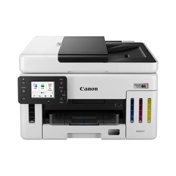 Multifonction Canon MAXIFY GX6140 jet d'encre couleur MegaTank A4 Wi-Fi Ethernet ADF Multifonction Canon MAXIFY GX6140 jet d'encre couleur MegaTank A4 Wi-Fi Ethernet ADF — vue de face — YouShop DZ