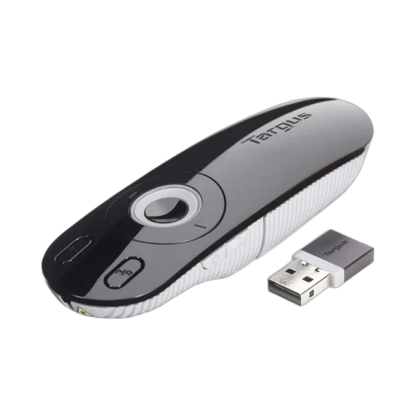 Targus Laser Presentation Remote AMP13EU — Télécommande de présentation 2,4 GHz avec pointeur laser et KeyLock Targus Laser Presentation Remote AMP13EU — Télécommande de présentation 2,4 GHz avec pointeur laser et KeyLock — vue complémentaire — YouShop DZ