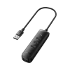 UGREEN Hub USB 3.0 4 ports USB-A 5 Gbps câble 25 cm noir (10915 / CM416) UGREEN Hub USB 3.0 4 ports USB-A 5 Gbps câble 25 cm noir (10915 / CM416) — vue de face — YouShop DZ