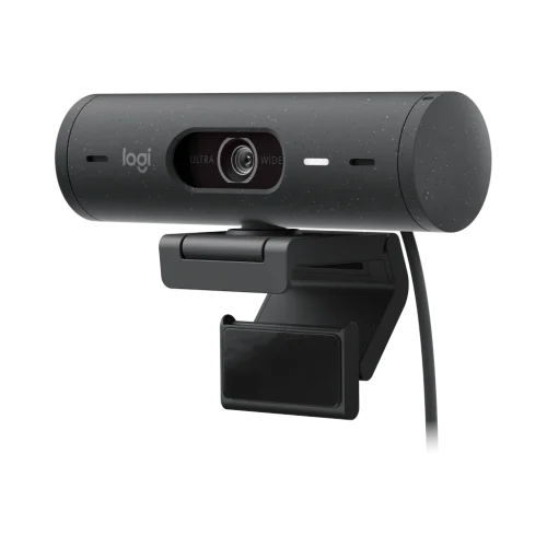 Webcam Logitech Brio 505 Full HD graphite USB-C (960-001459) Webcam Logitech Brio 505 Full HD graphite USB-C (960-001459) — vue de face — YouShop DZ